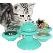 Aesco Catnipli ve LED Işıklı Vantuzlu Kedi Oyuncağı
