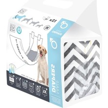 Aesco Erkek Köpekler Için Külot, Xl Beden, 12'li Paket