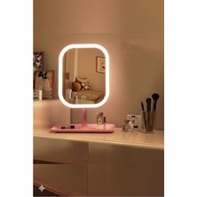 Aesco LED Işıklı Makyaj Aynası, USB ile Şarj Edilebilir, Taşınabilir