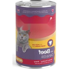 Aesco Dana Etli Gravy Soslu Yetişkin Kedi Konservesi, 400 gr