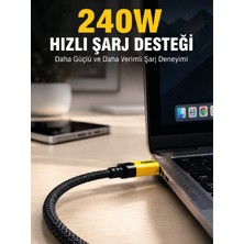 Teknoparkx 240W 3'ü 1 Arada Hızlı Şarj Kablosu USB Type-C Lightning Micro USB - Lisinya