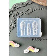 Easy Beauty Nail Art Silikon Kalıp 3D Nail Art Desen Kalıbı, Tırnak Süsleme Desen Charm Tırnak Çarm