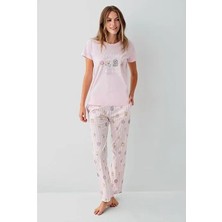 Melonika Rolypoly RP3810-S Kadın Kısa Kol Pijama Takımı Mlnk