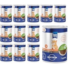 Aesco Yavru Kedi Için Somonlu ve Jöleli Konserve, 400 gr x 12 Adet
