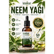 Botaniksan Tesbih Ağacı Neem Yağı Soğuk Sıkım Saf Doğal Katkısız 50 ml