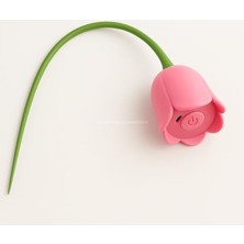 Aesco USB Şarjlı Interaktif Kedi Oyuncağı, Lale Şeklinde
