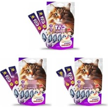 Aesco Sıvı Kedi Ödülü, Ton-Deniz Tarağı, 5X15 Gr, 3'lü Paket