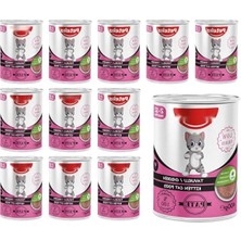Aesco Yavru Kedi Için Tavuklu Pate 400 gr x 12