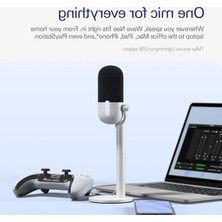 Aesco USB Kondenser Mikrofon, Oyun ve Akış Için Pratik Tasarım