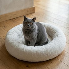 Aesco Donut Şeklinde Kedi ve Köpek Yatağı, Yıkanabilir