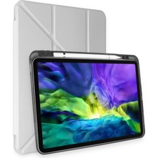 SBN - Store Apple Ipad Pro 11 (2024) Kılıf Kalemlikli Mars Tablet Kılıfı - Gri