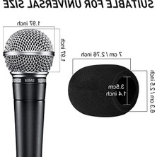 Aesco 5'li Paket Köpük Mikrofon Kapağı - El Mikrofonu Koruma Seti