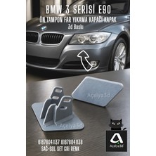 Açelya3d Bmw 3 Serisi Ön Tampon Far Yıkama Kapağı E90 E91 Lcn Öncesi M Sport Uyumlu Sağ Sol Set Gri Renk 61678041137 61678041138
