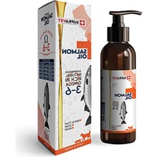 Aesco 200 ml Doğal Kedi Köpek Somon Yağı - Omega 3 ve 6