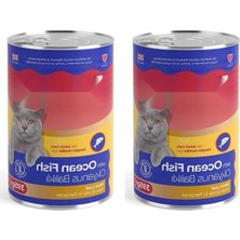 Aesco Okyanus Balıklı Yetişkin Kedi Pate Konservesi 395 gr 2li Paket
