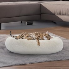 Aesco Beyaz Renkli 65 cm Uzunlukta Kedi ve Köpek Yatağı