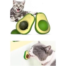 Aesco Avokado Kedi Nanesi Kedi Otu Topu, Yapışkanlı Oyuncak