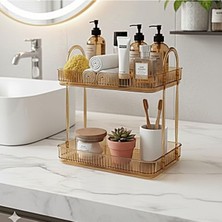 Aesco Banyo Düzenleyici Raf: Amber Sarı Renk ile Pratik ve Şık Tasarım