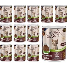 Aesco Kuzulu ve Jöleli Konserve Yaş Yiyecek, 400 gr x 12 Adet