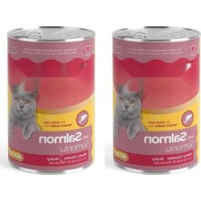 Aesco Somon Etli Gravy Yetişkin Kedi Konservesi 400 gr 2'li Paket