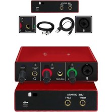 Aesco 2 Giriş 2 Çıkış USB Stüdyo Ses Kartı