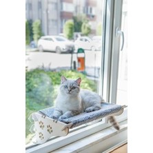 Aesco Vantuzlu Gri Kedi Yatağı, X-Large