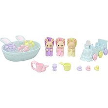 Aesco Sylvanian Families Epoch ESF5707 Üçüzler Banyo Seti Oyuncak