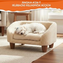 Aesco Yumuşak Peluş Kedi Koltuğu, Çıkarılabilir Kılıf, Konforlu Yatak