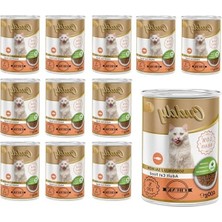 Aesco Somonlu ve Jöleli Konserve Mama, 400 gr x 12 Adet, Lezzetli Öğün