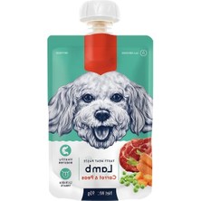 Aesco Taze Kuzulu ve Havuçlu Köpek Et Ezmesi, 90 gr Tekli