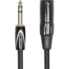 Aesco 1/4 Inç Trs - Xlr Ara Bağlantı Kablosu, 5 Fit Uzunluk ile Güvenilir Bağlantı