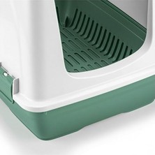 Aesco Flex Elekli Kedi Tuvaleti, 50X37,5X40 Cm, Xl Boy, Kum Küreği Hediyeli