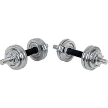 Get Store York Fitness Dambıl Seti, 30 , Taşıma Çantalı, Döküm Plakalar, 2 Adet 34 cm Krom Bar, Siyah Renk