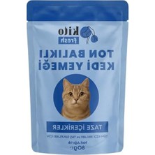 Aesco Kito Fresh Ton Balıklı Kedi YEMEĞI%100 Taze Içerikli Mama 80 G