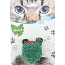 Aesco Kadife Kurbağa Şeklinde Kedi Oyuncağı