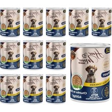 Aesco Tavuklu ve Jöleli Yavru Köpek Konserve Mama 400 gr x 12
