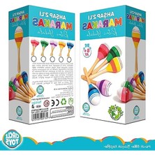 Aesco Ahşap Marakas Seti - 2'li Eğlenceli Müzik Aleti