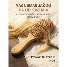 Aesco Sürdürülebilir Bambu Saç Fırçası ve Tarak Seti