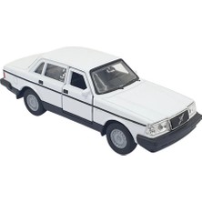 Blueb 1:32 Volvo 240 Gl Çek Bırak -Araba - 43784-BEYAZ - 1 Adet