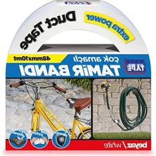 Aesco Yüksek Çekme Dayanımı ile Beyaz Kanal Tamir Bandı, 10M Uzunluk, 48MM Genişlik