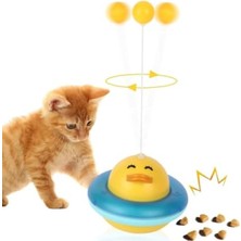Aesco 360 Derece Dönen Interaktif Kedi Oyuncağı - Ödül Dispenseri
