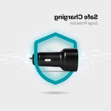 Aesco Smartcharger Duo Pd 48W Araç Hızlı Şarj Aleti Usb-C+Usb-A 2CKP02S