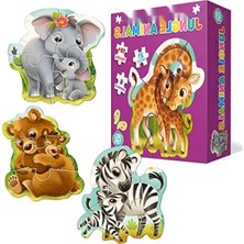 Aesco Eğlenceli Puzzle - Orman Hayvanları