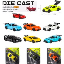 Blueb 6411A - Çekbırak Kartela Araba 1:64 - 1 Adet