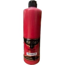 Aesco 500ML Kırmızı Akrilik Boya, Ahşap Boyama Için Uygun