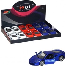 Blueb 6636-68M - Çek Bırak Metal Araba - 1 Adet