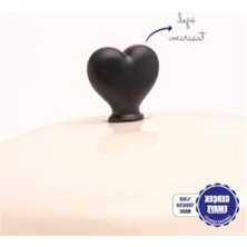 Aesco Kalp Desenli Emaye Yoğurt ve Bakliyat Bakracı (20 cm - 3 Litre)