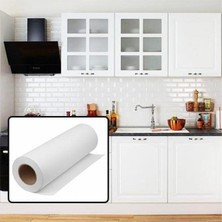 Aesco Parlak Beyaz Mobilya ve Dolap Kaplama Folyosu - 68 cm x 3 Metre