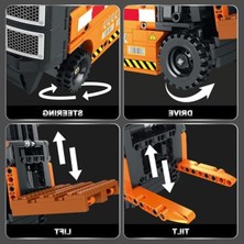 Aesco Rc Forklift Oyuncakları, Inşaat Makinaları Seti 22002