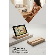 Aydogan's Masif Ahşap Tablet Standı ve Telefon Tutucu – Estetik Ergonomi 722866